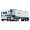 DCP by First Gear - Kenworth K100 COE Flat Top with Air Foil and Vintage Reefer Trailer