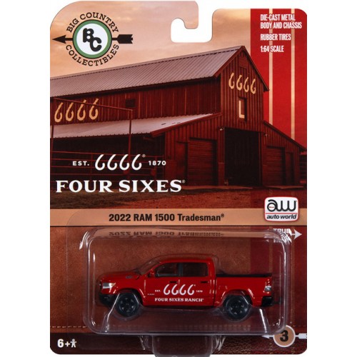 Auto World Big Country Collectibles 2023 Release 1 - 2021 Dodge RAM Truck Four Sixes Ranch