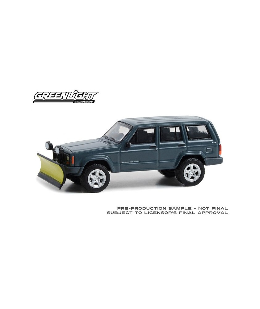 Greenlight Blue Collar Series 12 - 2000 Jeep Cherokee Sport with Snow Plow