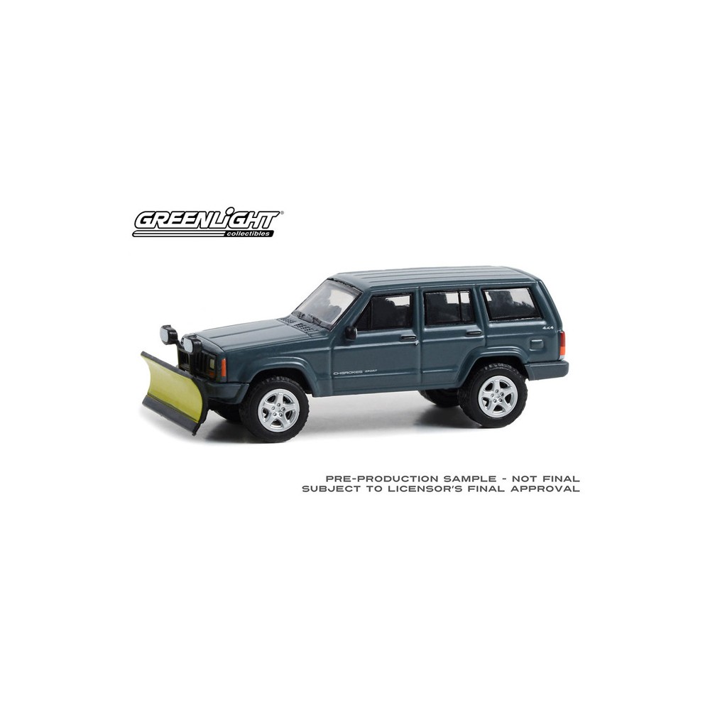 Greenlight Blue Collar Series 12 - 2000 Jeep Cherokee Sport with Snow Plow