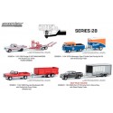 Greenlight Hitch and Tow Series 28 - Four Truck and Trailer Set