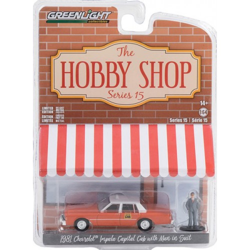 Greenlight The Hobby Shop Series 15 - 1981 Chevrolet Impala Capitol Cab Taxi