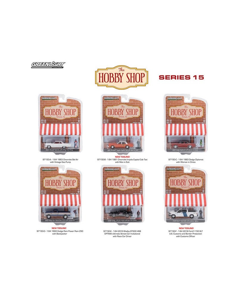 Greenlight The Hobby Shop Series 15 - Six Car Set