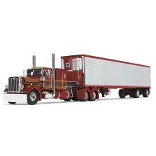 DCP by First Gear Peterbilt 379 with 53 Utility Trailer with Reefer