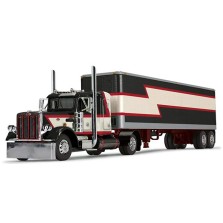 DCP by First Gear - Peterbilt 379 Single-Axle Tractor with Vintage Van Trailer