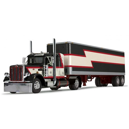 DCP by First Gear - Peterbilt 379 Single-Axle Tractor with Vintage Van Trailer