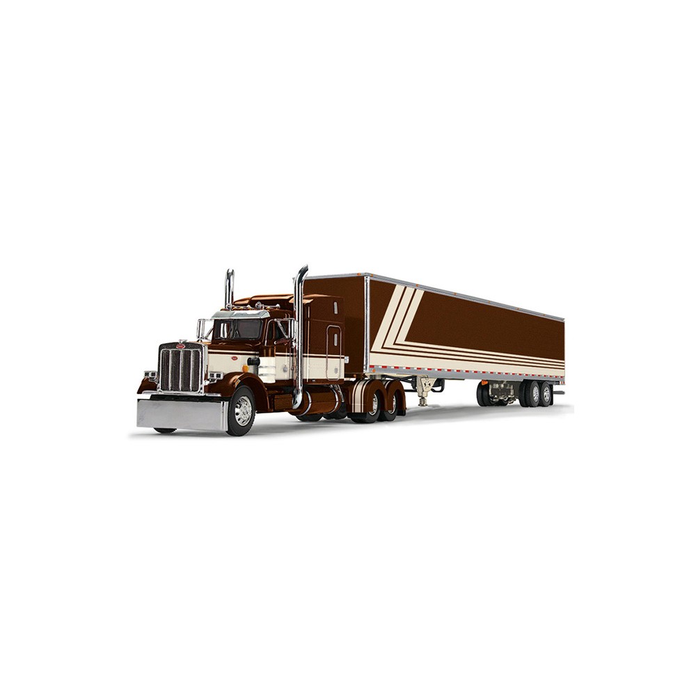 DCP by First Gear - Peterbilt Model 359 with Utility Van Trailer