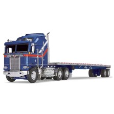 DCP by First Gear - Kenworth K100 COE with Wilson Roadbrute Flatbed Trailer