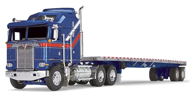 DCP by First Gear - Kenworth K100 COE and Wilson Flatbed Trailer
