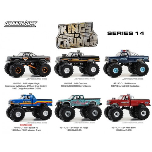 Greenlight Kings of Crunch Series 14 - Six Truck Set