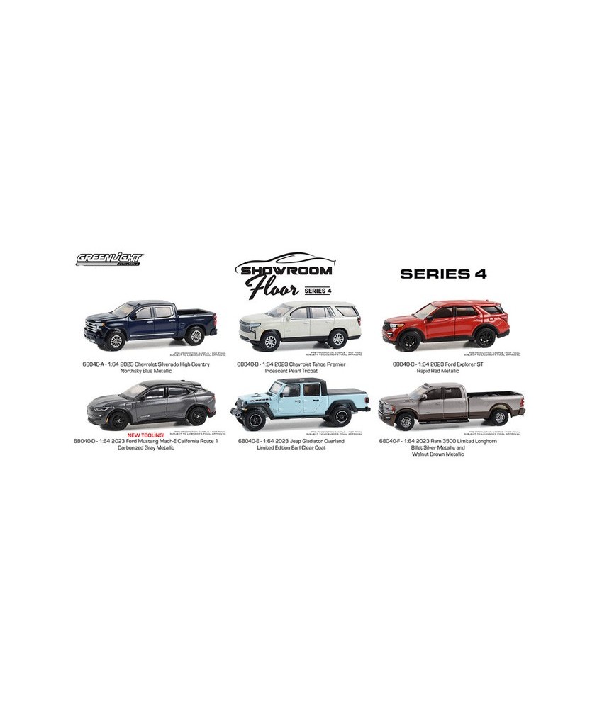 Greenlight Showroon Floor Series 4 - Six Car Set