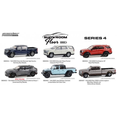 Greenlight Showroon Floor Series 4 - Six Car Set
