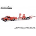 Greenlight Hitch and Tow Series 29 - 1967 Dodge D-100 with Tandem Car Trailer
