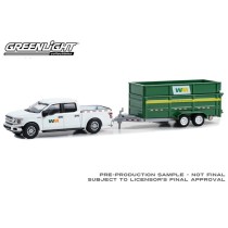 Greenlight Hitch and Tow Series 29 - 2018 Ford F-150 with Double-Axle Dump Trailer