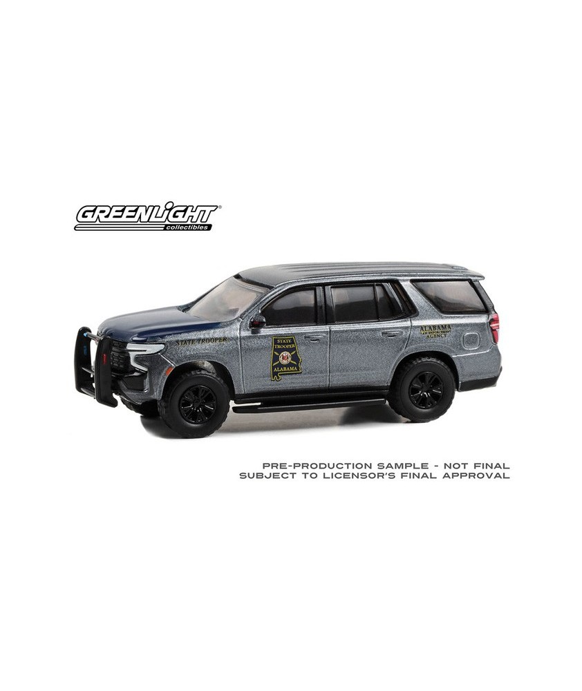 Greenlight Hot Pursuit Hobby Exclusive - 2022 Chevy Tahoe Police Pursuit Vehicle Alabama State Trooper