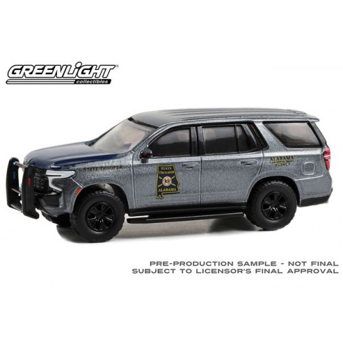 Greenlight Hot Pursuit Hobby Exclusive - 2022 Chevy Tahoe Police Pursuit Vehicle Alabama State Trooper