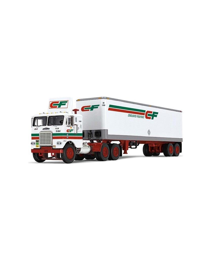 DCP by First Gear - White-Freightliner COE with Dry Goods Trailer