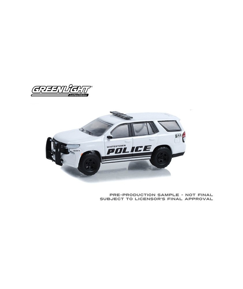 Greenlight Hot Pursuit Hobby Exclusive - 2022 Chevrolet Tahoe Police Pursuit Whitestown Metropolitan Police Department