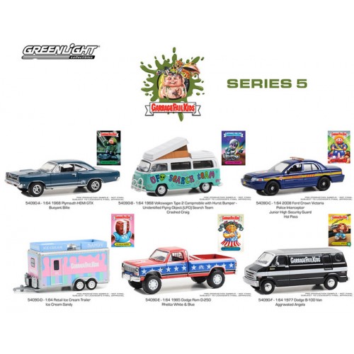 Greenlight Garbage Pail Kids Series 5 - Six Car Set