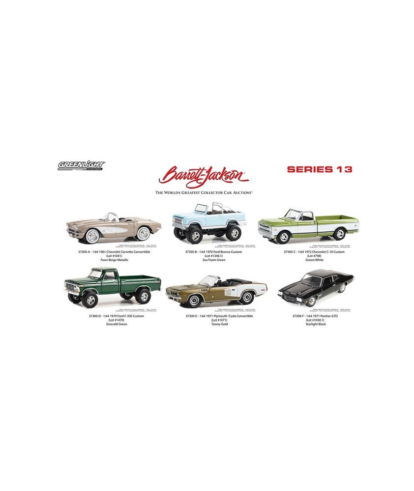 Greenlight Barrett-Jackson Series 13 - Six Car Set