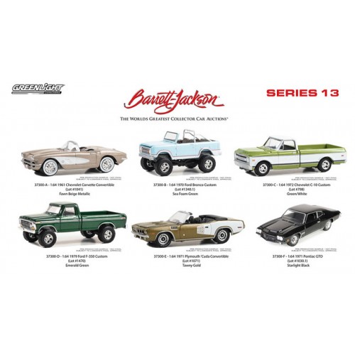 Greenlight Barrett-Jackson Series 13 - Six Car Set