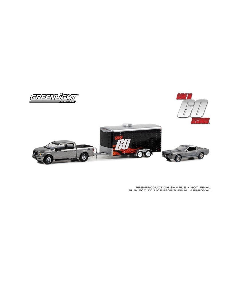 Greenlight Hollywood Hitch and Tow Series 12 - 2020 Ford F-150 with 1967 Ford Mustang Eleanor