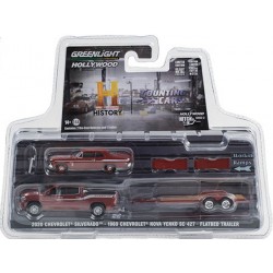 Greenlight Hollywood Hitch and Tow Series 12 - 2020 Chevy Silverado with 1969 Chevy Nova Counting Cars
