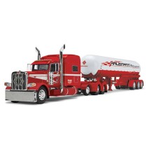 DCP by First Gear Big Rigs - Peterbilt Model 389 Tri-Axle with Mississippi LPG Tri-Axle Tanker Trailer