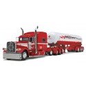 DCP by First Gear Big Rigs - Peterbilt Model 389 Tri-Axle with Mississippi LPG Tri-Axle Tanker Trailer