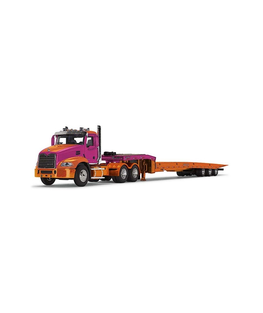 DCP by First Gear - Mack Pinnacle Day Cab with Talbert Traveling Axle Trailer