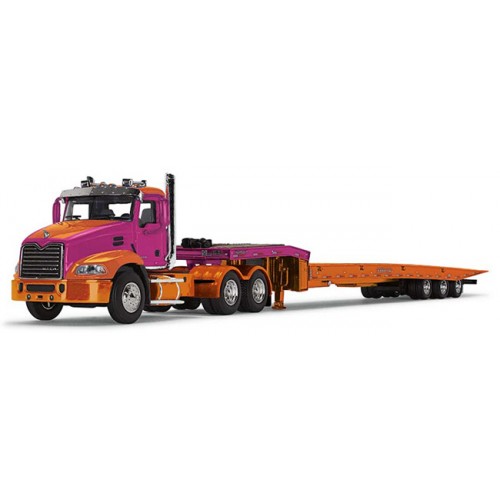 DCP by First Gear - Mack Pinnacle Day Cab with Talbert Traveling Axle Trailer