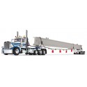 DCP by First Gear - Peterbilt Model 389 Tri-Axle Day Cab with ERMC 4-Axle Hydra-Steer Trailer
