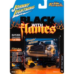 Johnny Lightning Street Freaks 2023 Release 2A - 1957 Chevy Nomad Black with Flames