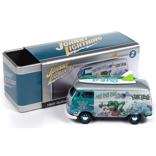 Johnny Lightning Pro Collector Storage Tin 2023 Release 3A - 1965 Volkswagen Type 2 Transporter