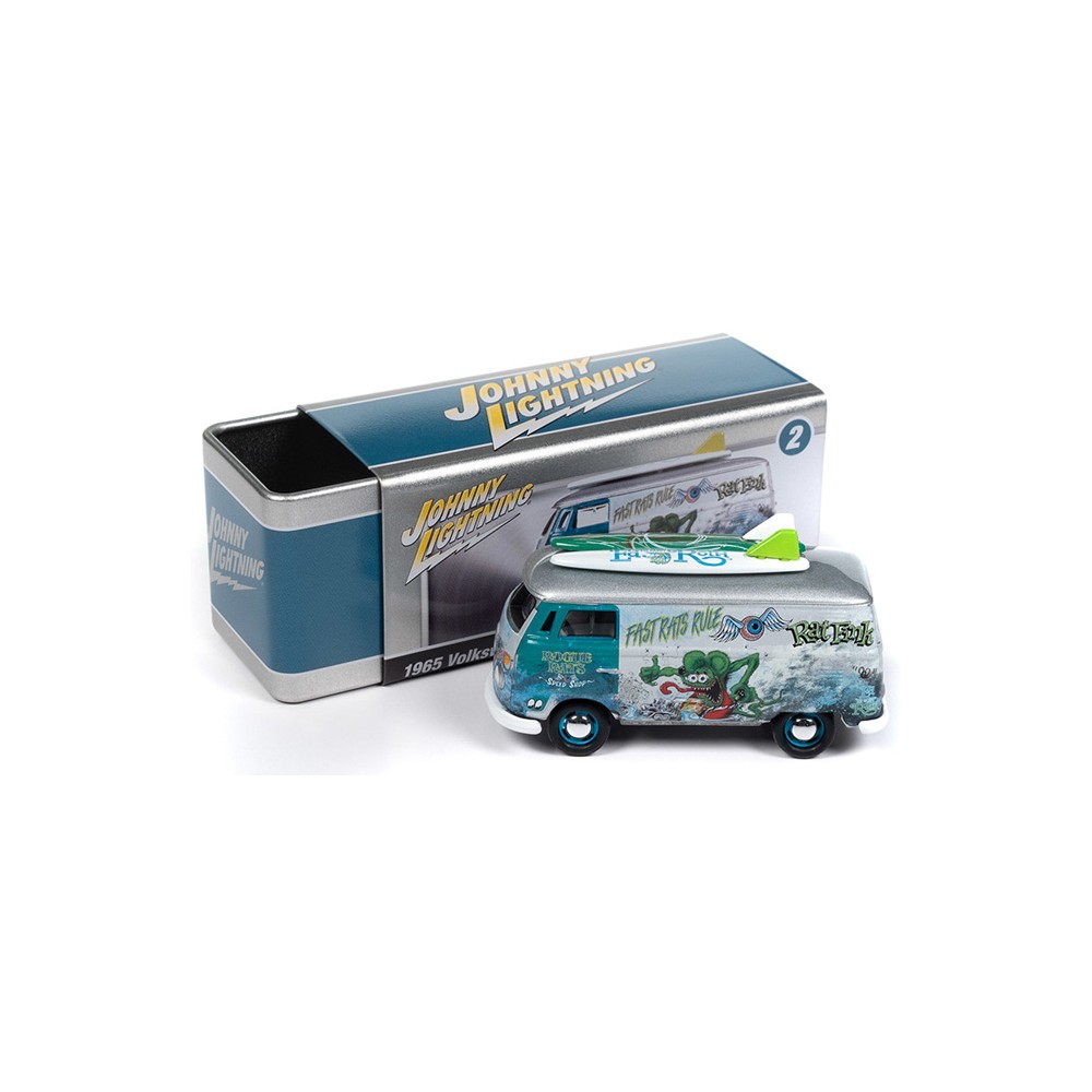 Johnny Lightning Pro Collector Storage Tin 2023 Release 3A - 1965 Volkswagen Type 2 Transporter