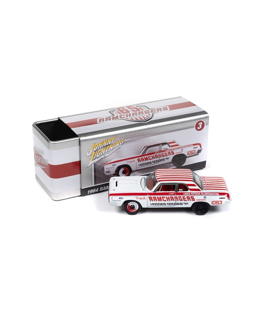 Johnny Lightning Pro Collector Storage Tin 2023 Release 3A - 1964 Ramchargers Dodge 330