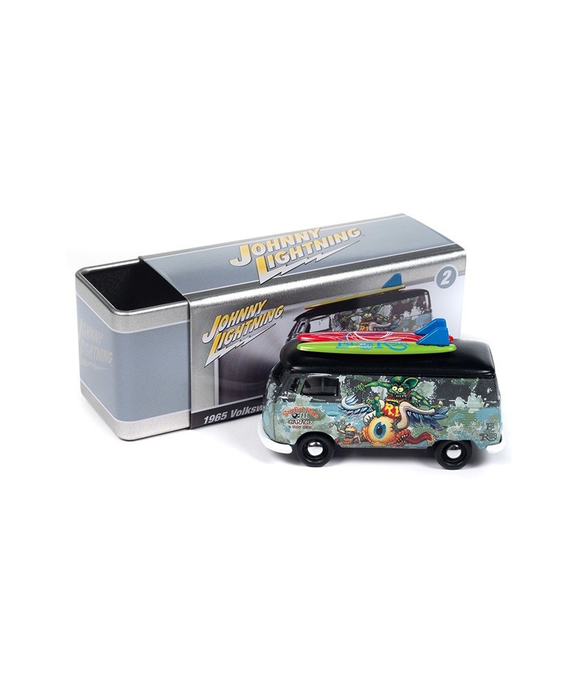 Johnny Lightning Pro Collector Storage Tin 2023 Release 3B - 1965 Volkswagen Type 2 Transporter