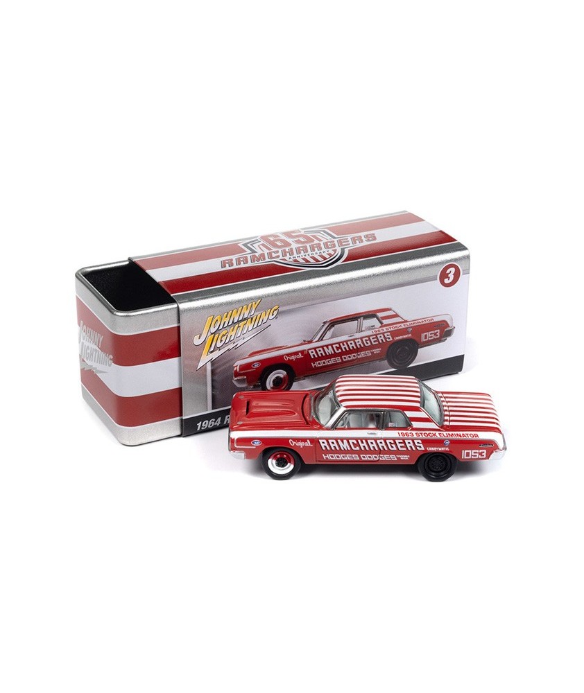 Johnny Lightning Pro Collector Storage Tin 2023 Release 3B - 1964 Ramchargers Dodge 330