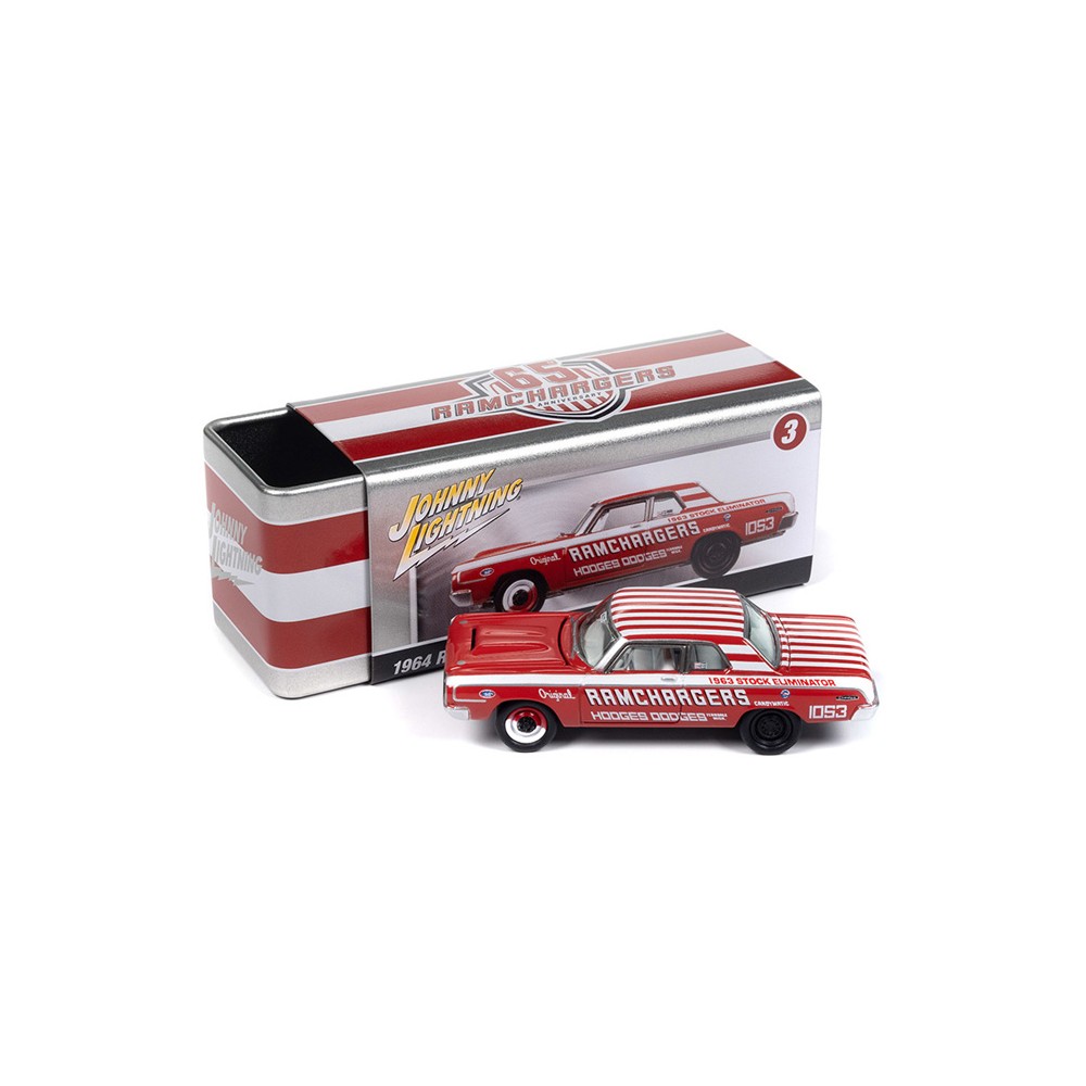 Johnny Lightning Pro Collector Storage Tin 2023 Release 3B - 1964 Ramchargers Dodge 330
