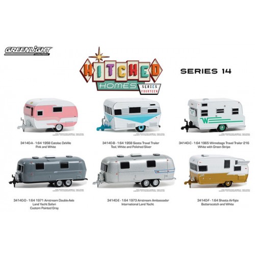 Greenlight Hitched Homes Series 14 - Six Camper Set