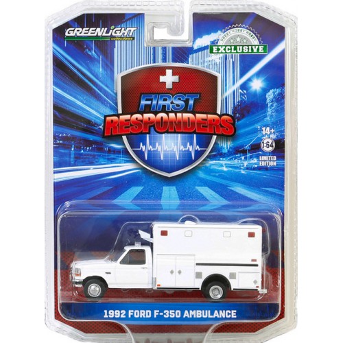 Greenlight First Responders Hobby Exclusive - 1992 Ford F-350 Ambulance