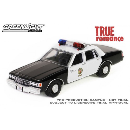 Greenlight Hollywood Series 41 - 1986 Chevrolet Caprice Police Car True Romance