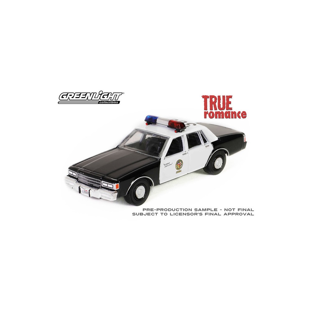 Greenlight Hollywood Series 41 - 1986 Chevrolet Caprice Police Car True Romance
