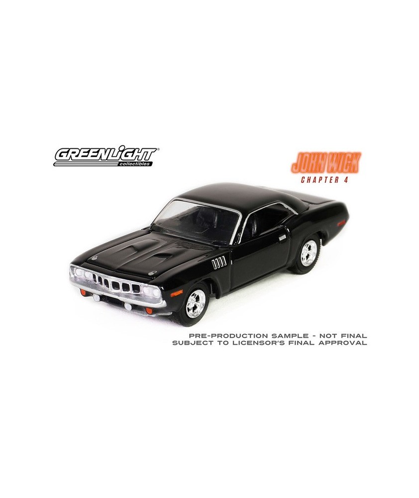 Greenlight Hollywood Series 41 - Plymouth Cuda John Wick Chapter 4