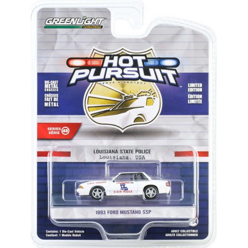 Greenlight Hot Pursuit Series 45 - 1993 Ford Mustang SSP Louisiana State Police
