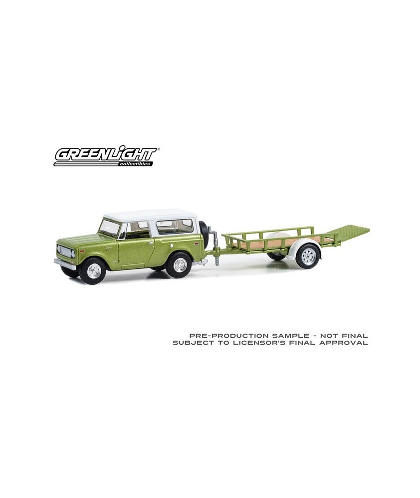 Greenlight Hitch and Tow Series 30 - 1970 Harvester Scout with Utility Trailer