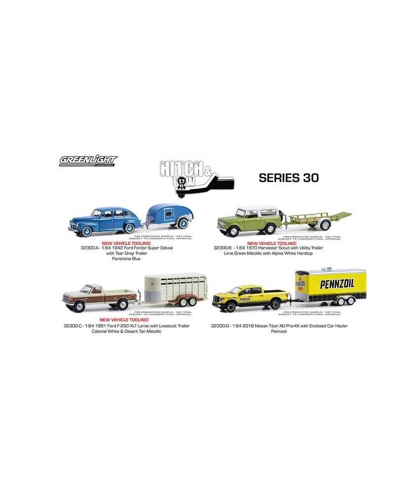 Greenlight Hitch and Tow Series 30 - Four Hauler Set