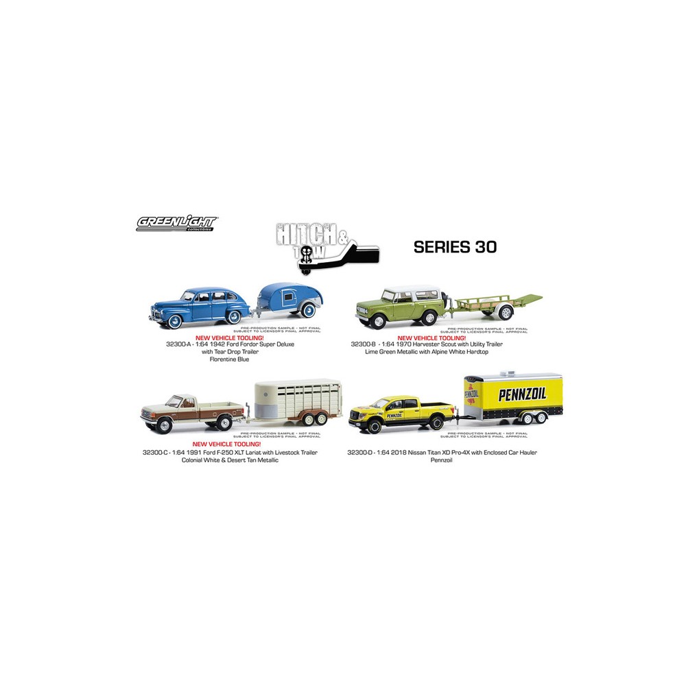 Greenlight Hitch and Tow Series 30 - Four Hauler Set
