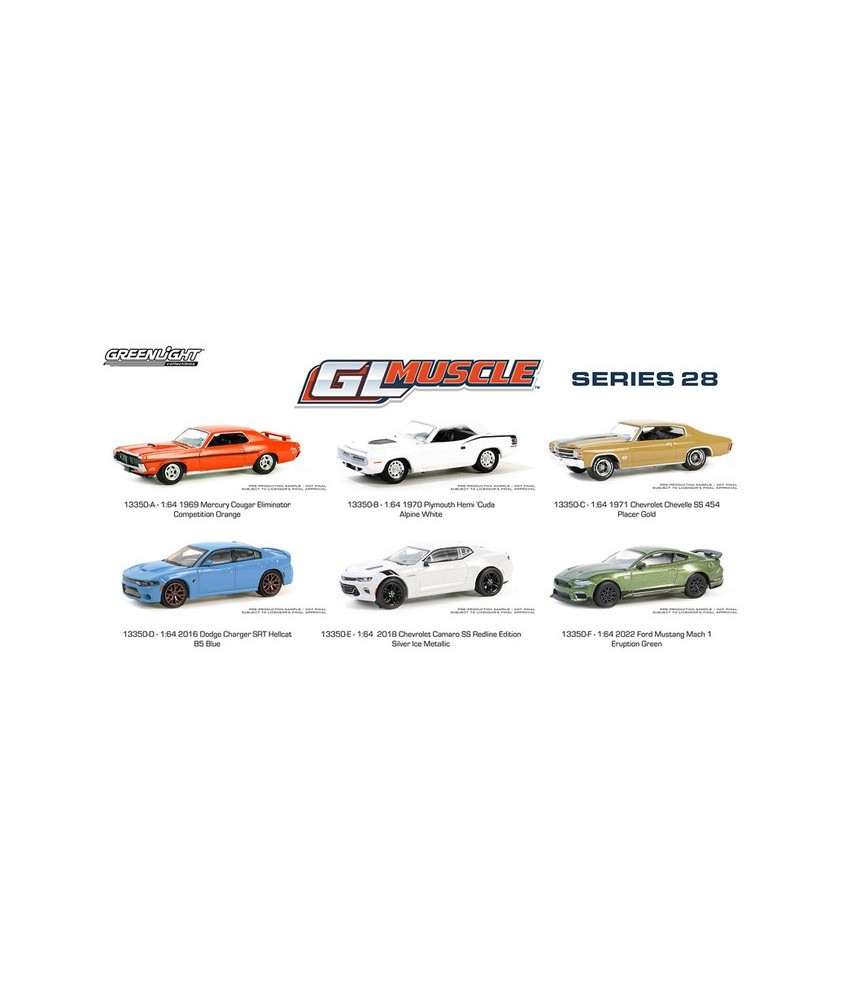 Greenlight Muscle Series 28 - Six Car Set