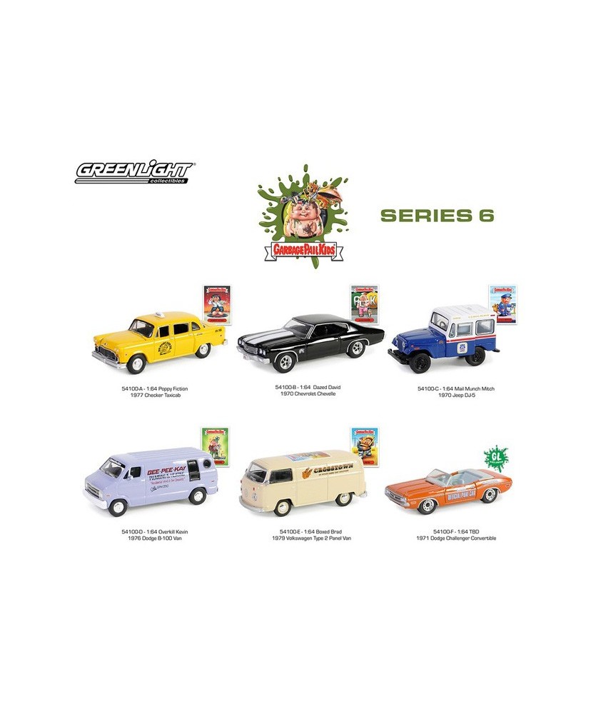 Greenlight Garbage Pail Kids Series 6 - Six Car Set